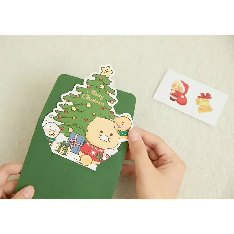 Kakao Friends - Dear My Santa Tree Christmas Card - Kakao Friends - Home & Living, Accessories - Harumio