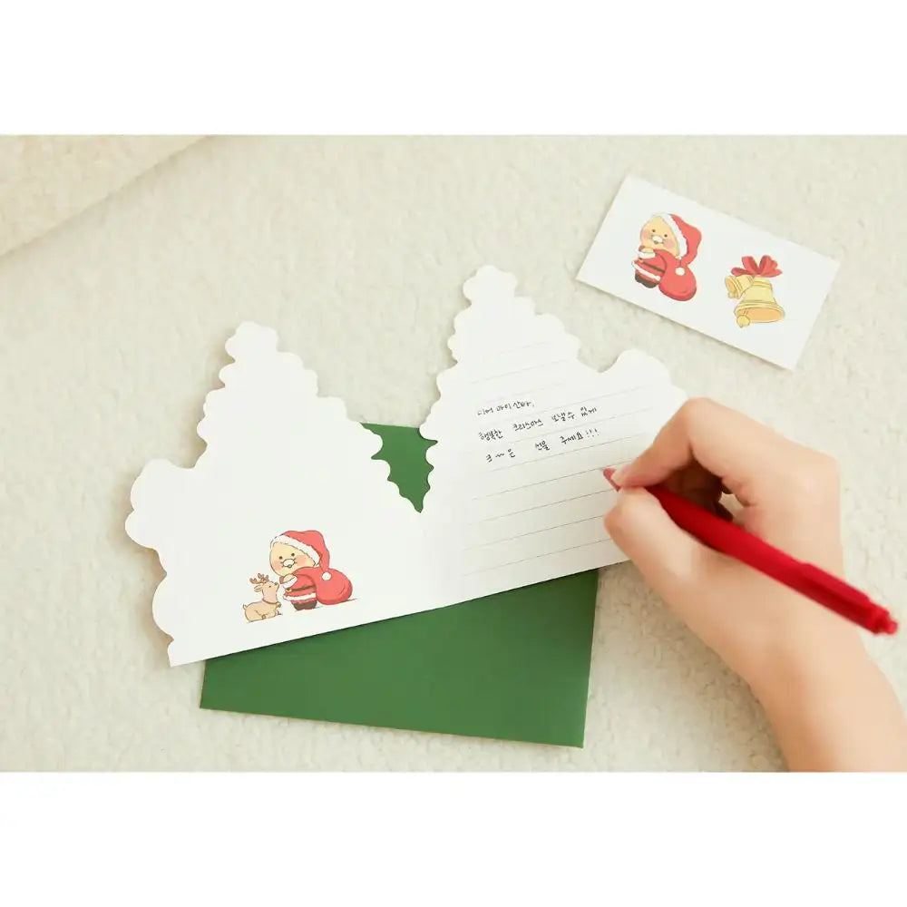 Kakao Friends - Dear My Santa Tree Christmas Card - Kakao Friends - Home & Living, Accessories - Harumio