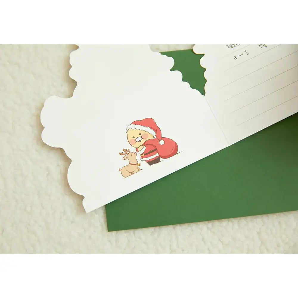 Kakao Friends - Dear My Santa Tree Christmas Card - Kakao Friends - Home & Living, Accessories - Harumio