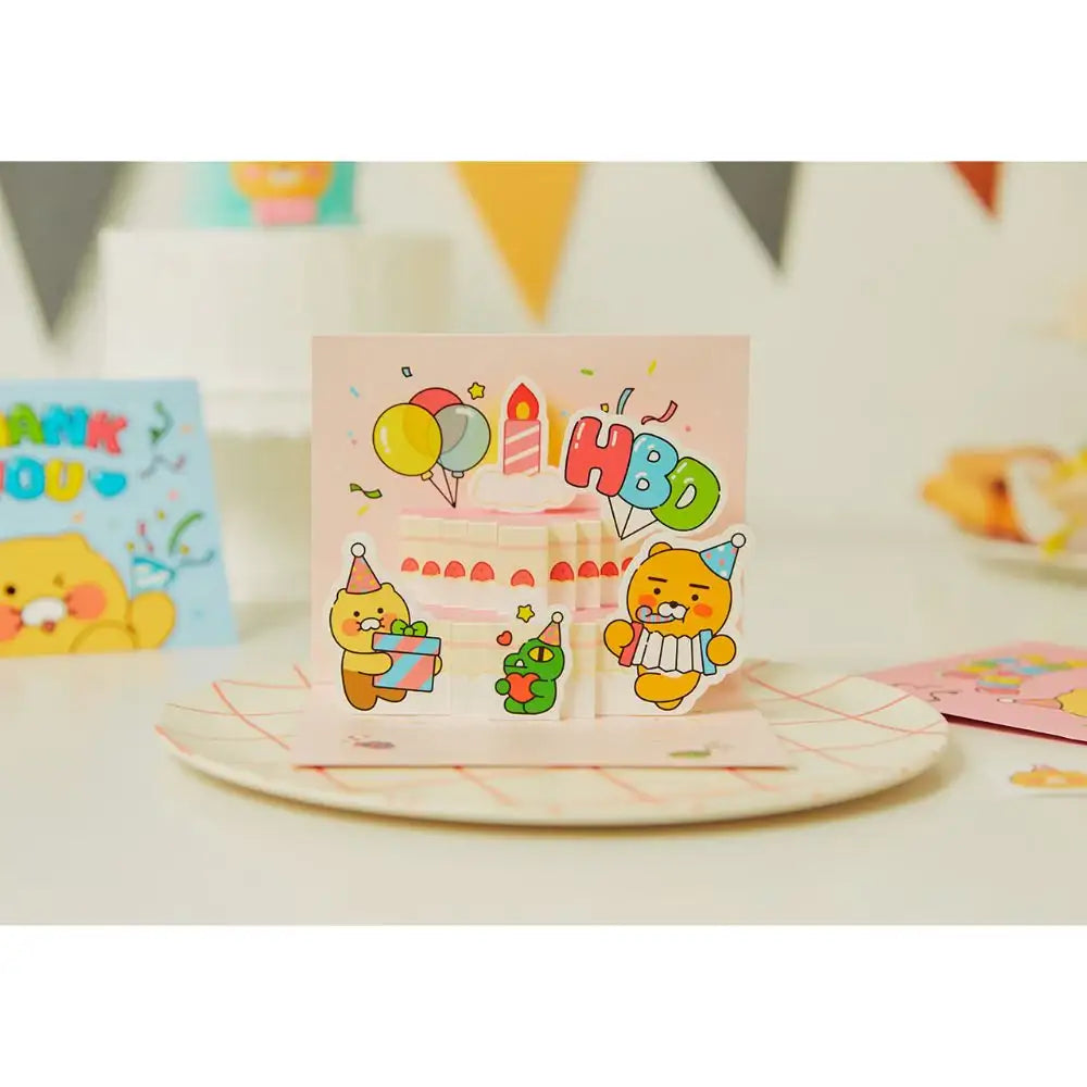 Kakao Friends - Bling Party Happy Birthday Pop Up Card – Harumio