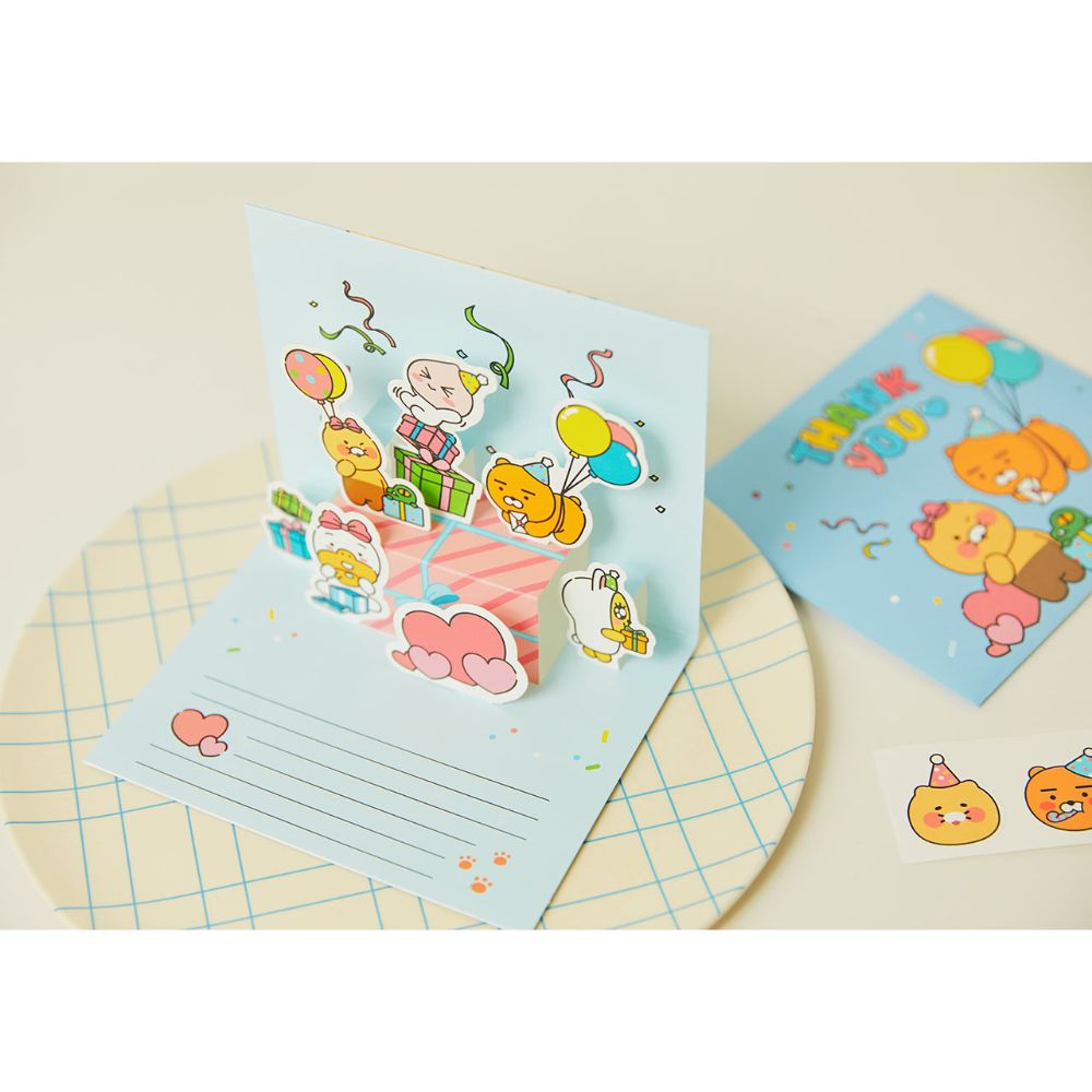 Kakao Friends - Bling Party Thank You Pop Up Card
