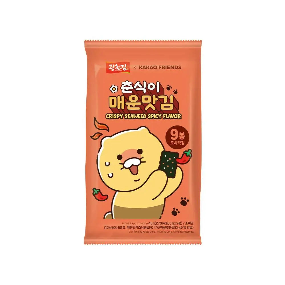 Gwangcheon Kim x Kakao Friends - Choonsik Spicy Crispy Seaweed - Gwangcheon Kim x Kakao Friends - Home & Living, Accessories - Harumio