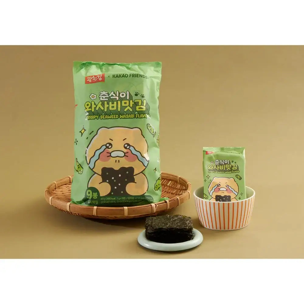 Gwangcheon Kim x Kakao Friends - Choonsik Crispy Seaweed (Wasabi Flavour) - Gwangcheon Kim x Kakao Friends - Home & Living, Accessories - Harumio
