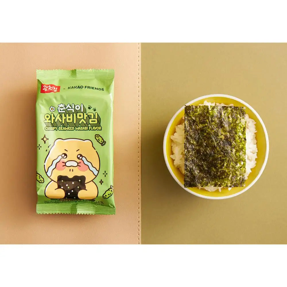Gwangcheon Kim x Kakao Friends - Choonsik Crispy Seaweed (Wasabi Flavour) - Gwangcheon Kim x Kakao Friends - Home & Living, Accessories - Harumio