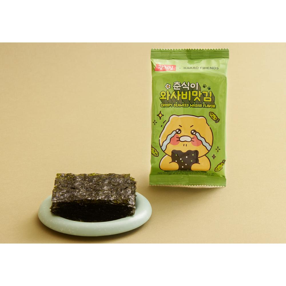 Gwangcheon Kim x Kakao Friends - Choonsik Crispy Seaweed (Wasabi Flavour)