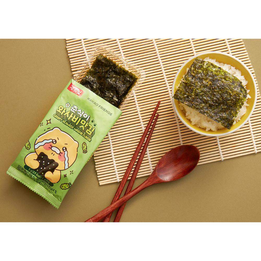 Gwangcheon Kim x Kakao Friends - Choonsik Crispy Seaweed (Wasabi Flavour) - Gwangcheon Kim x Kakao Friends - Home & Living, Accessories - Harumio