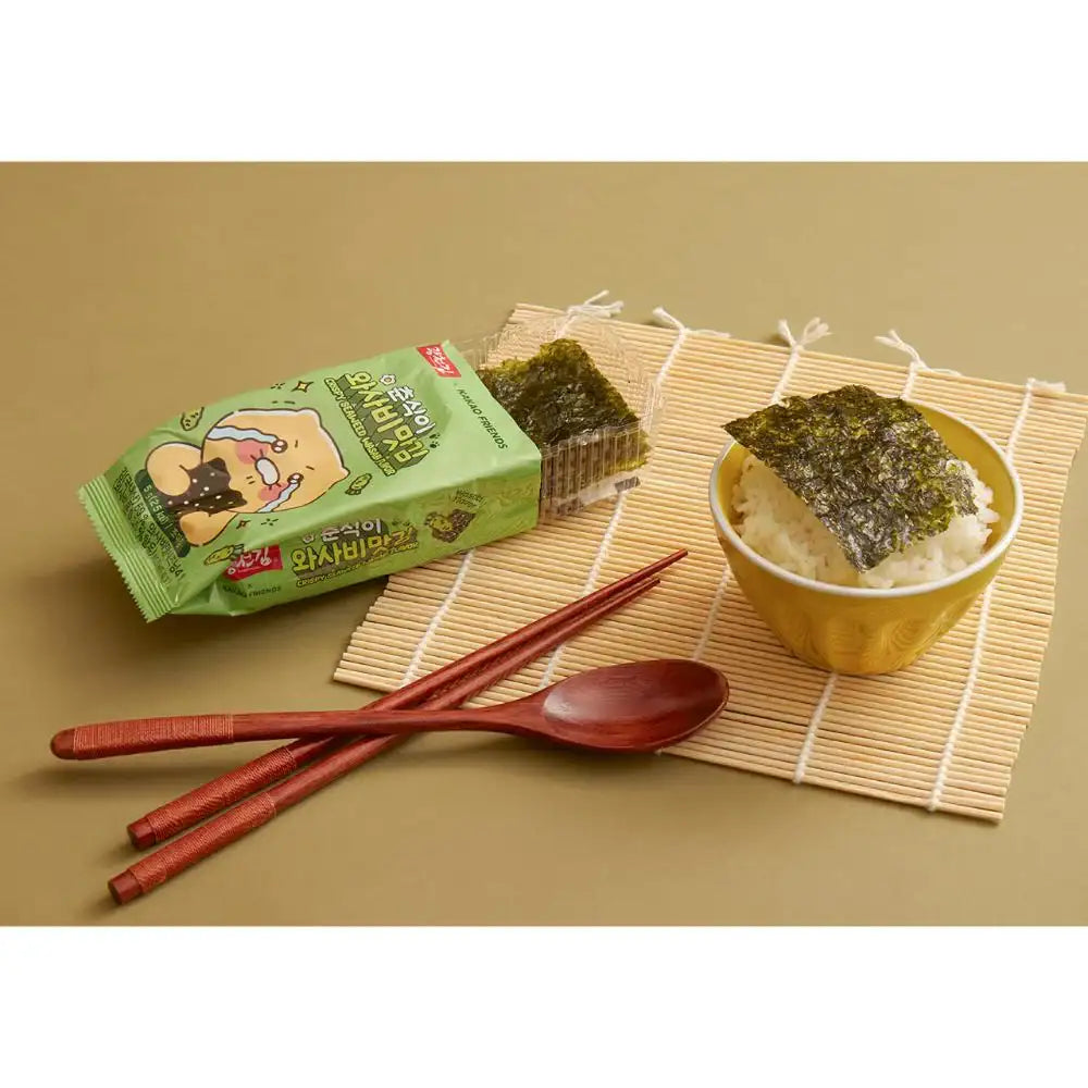 Gwangcheon Kim x Kakao Friends - Choonsik Crispy Seaweed (Wasabi Flavour) - Gwangcheon Kim x Kakao Friends - Home & Living, Accessories - Harumio