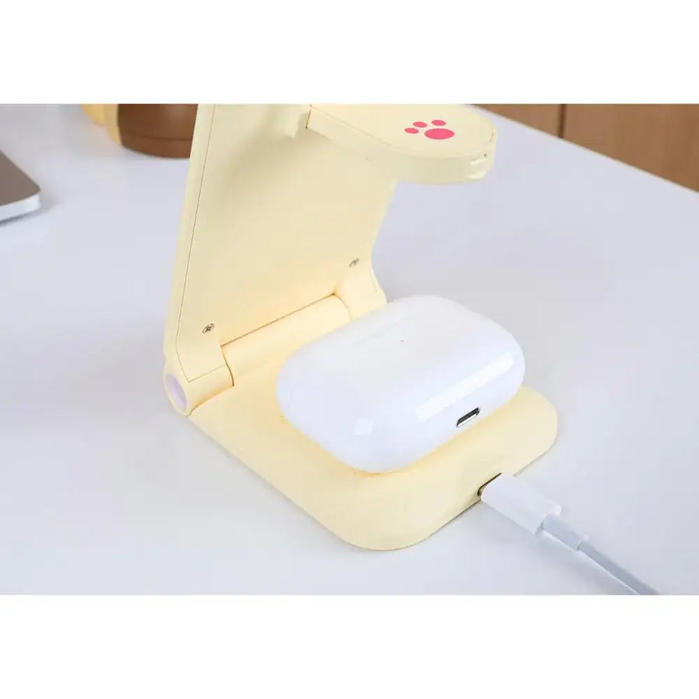 Kakao Friends - Sweet Potato Choonsik 3 in 1 Foldable Wireless Charging Stand (Galaxy) - Kakao Friends - Face Wash Headband - Harumio
