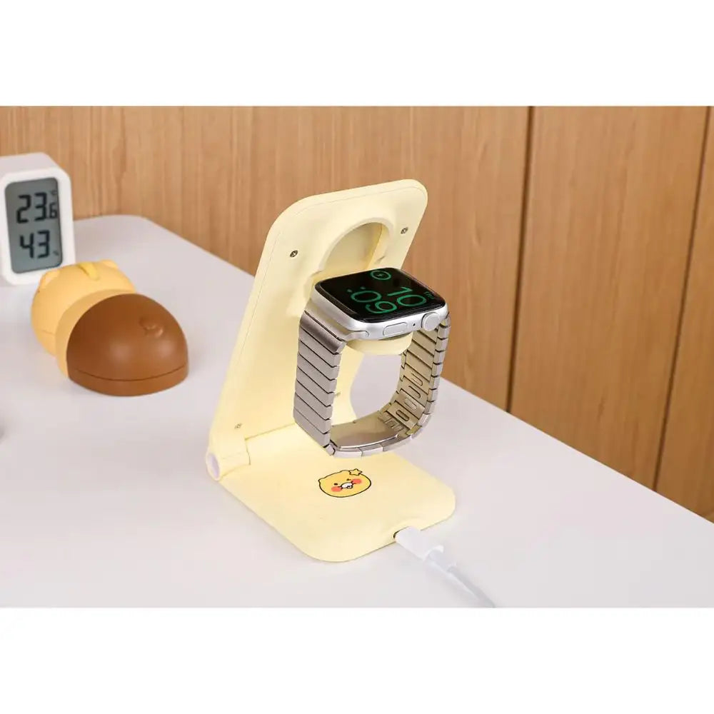 Kakao Friends - Sweet Potato Choonsik 3 in 1 Foldable Wireless Charging Stand (Galaxy) - Kakao Friends - Face Wash Headband - Harumio