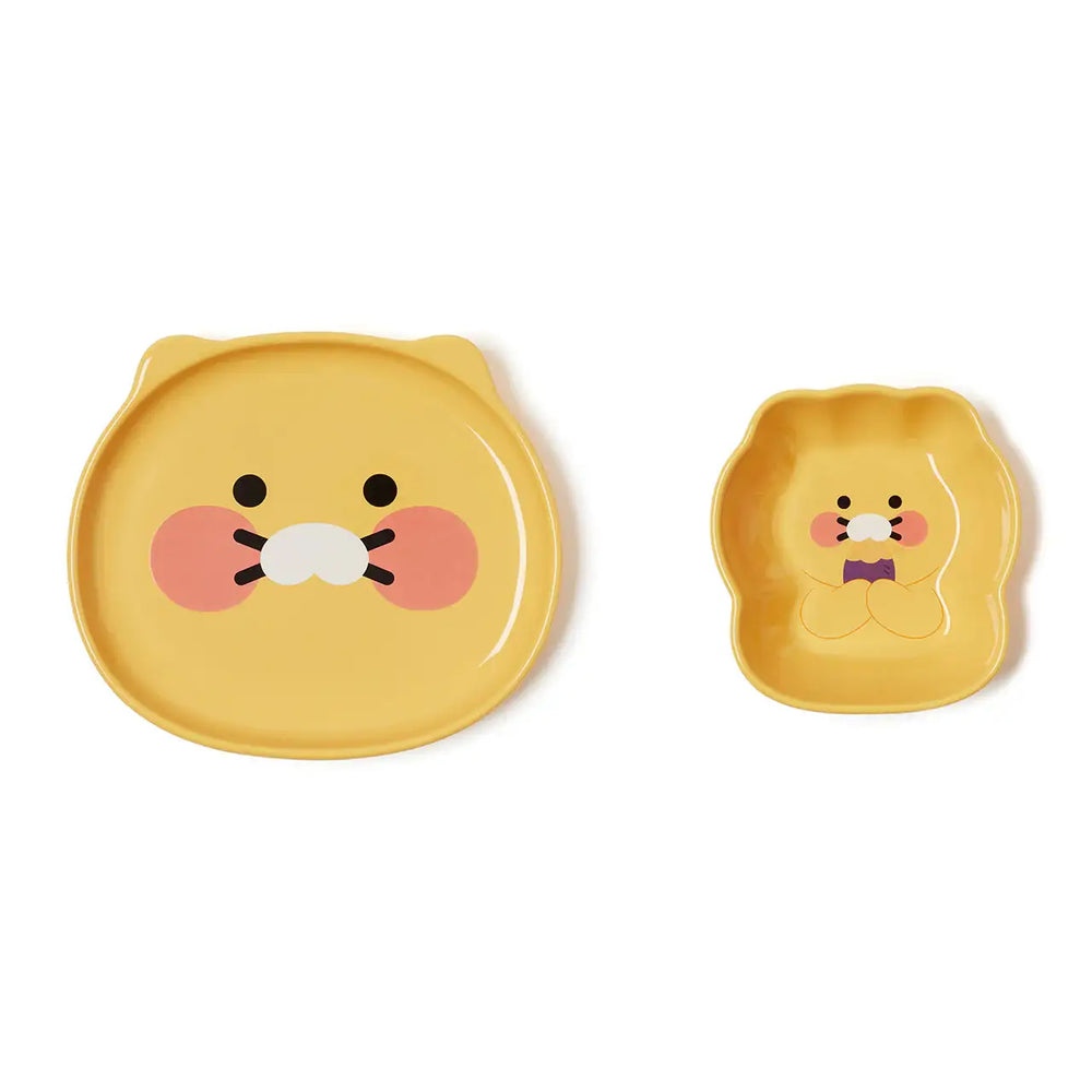 Kakao Friends - Ryan & Choonsik Ceramic Plate & Bowl Set