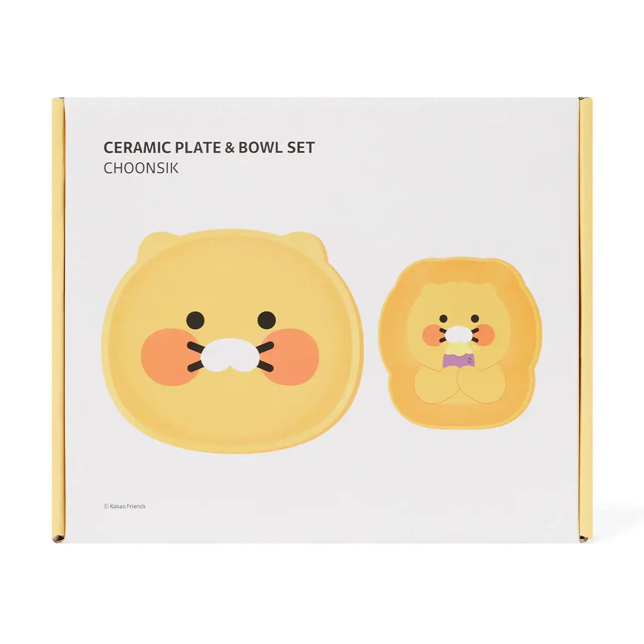 Kakao Friends - Ryan & Choonsik Ceramic Plate & Bowl Set - Kakao Friends - Home & Living, Accessories - Harumio