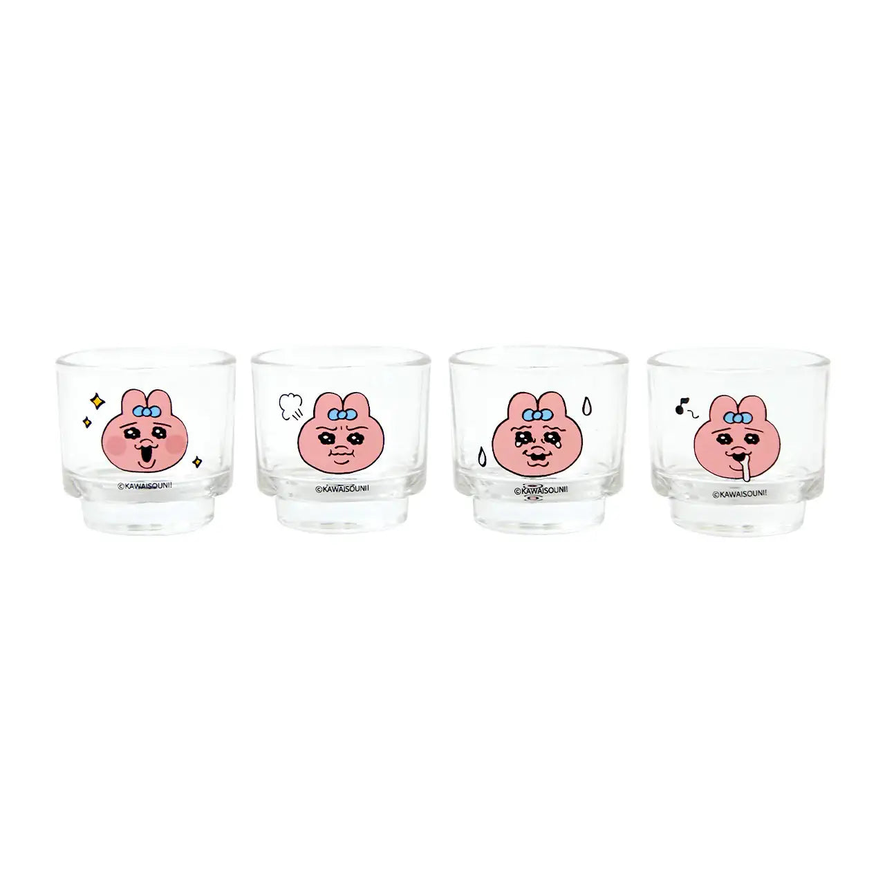 Kakao Friends - Punkyu Rabbit Joy Soju Glass Cup Set - Kakao Friends - Home & Living, Accessories - Harumio