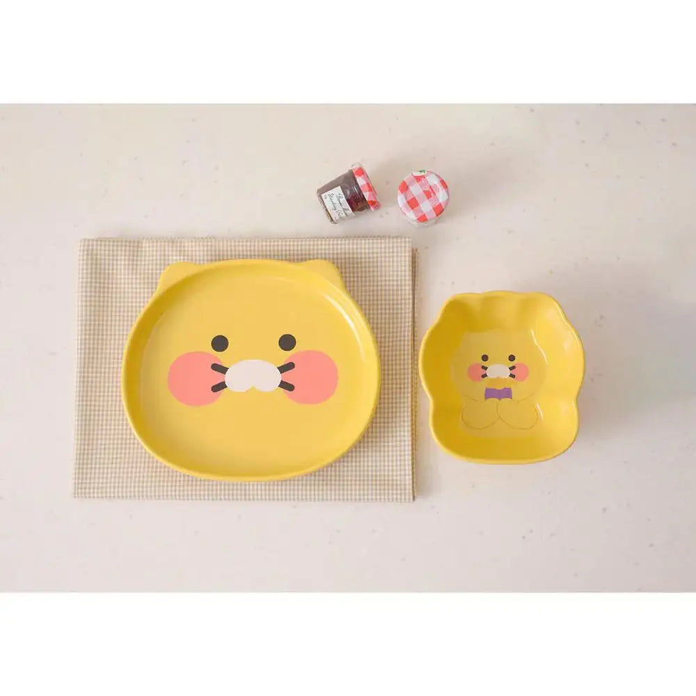 Kakao Friends - Ryan & Choonsik Ceramic Plate & Bowl Set