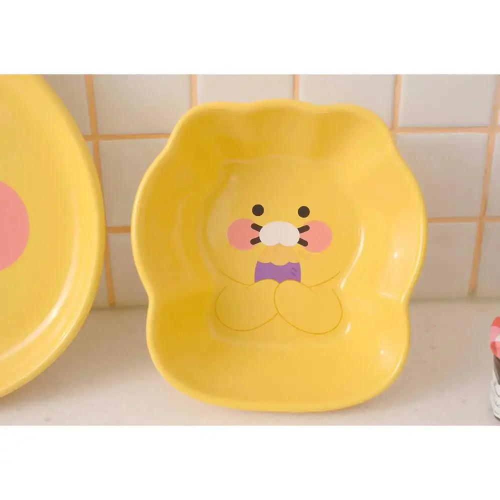 Kakao Friends - Ryan & Choonsik Ceramic Plate & Bowl Set - Kakao Friends - Home & Living, Accessories - Harumio