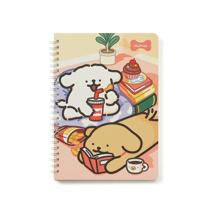 Kakao Friends - Maltese Happy Day Spring Notebook - Kakao Friends - Home & Living, Accessories - Harumio