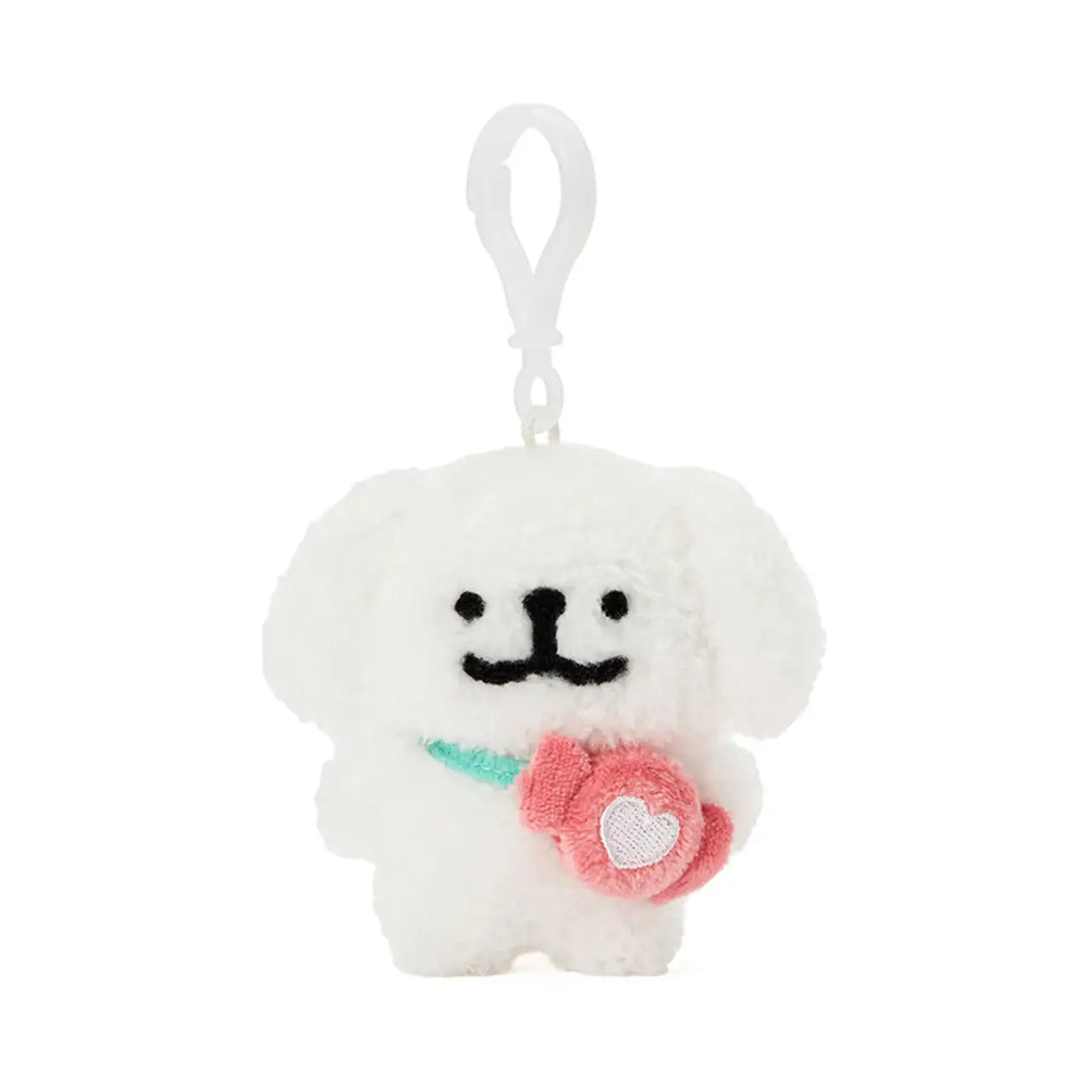 Kakao Friends - Maltese Pink Candy Flat Doll Keyring