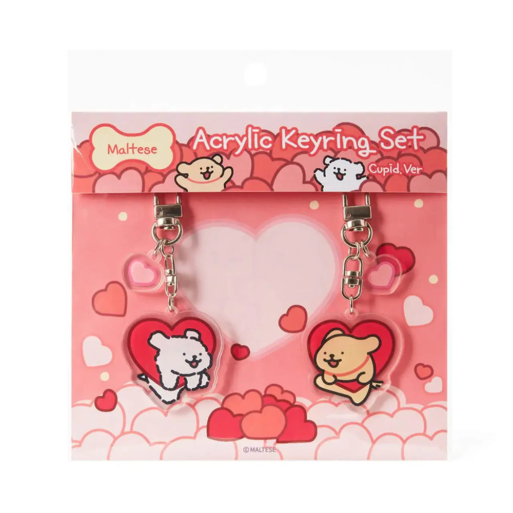 Kakao Friends - Maltese Cupid Acrylic Keyring Set