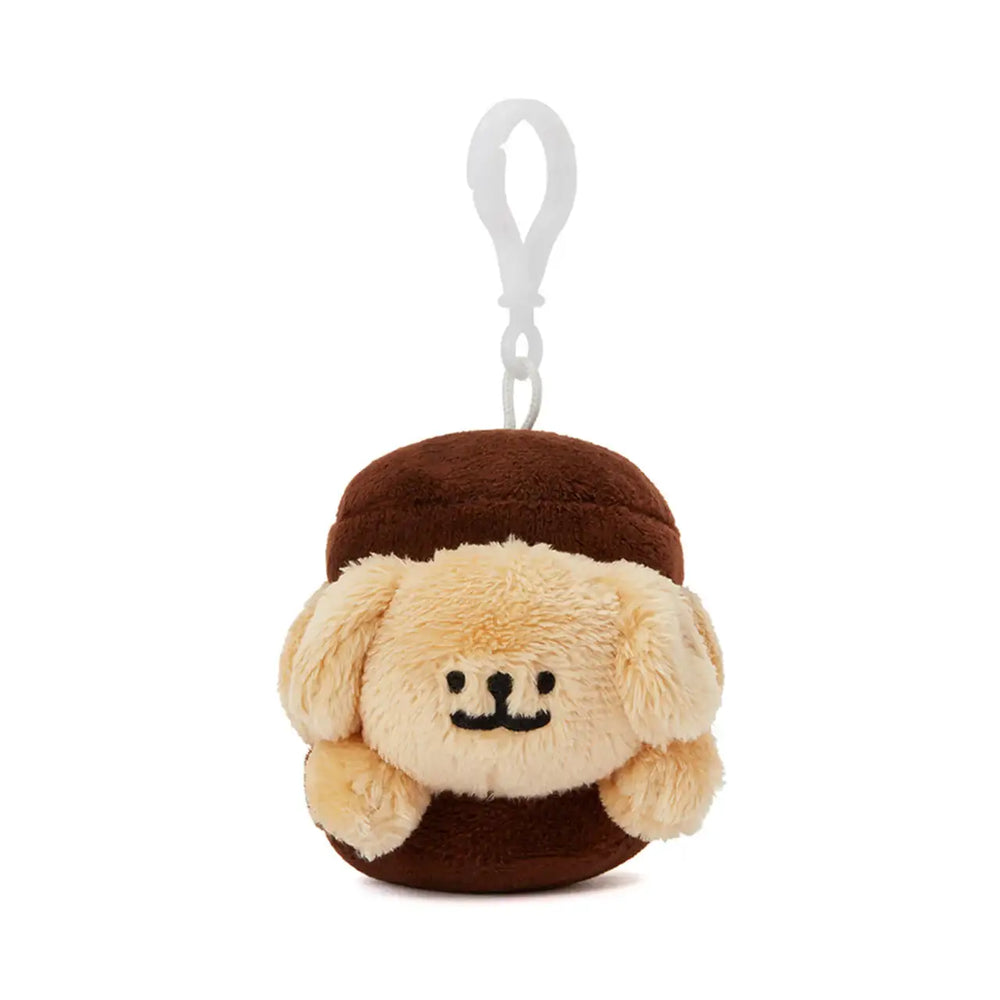 Kakao Friends - Retriever Macaron Sand Plush Doll Keyring