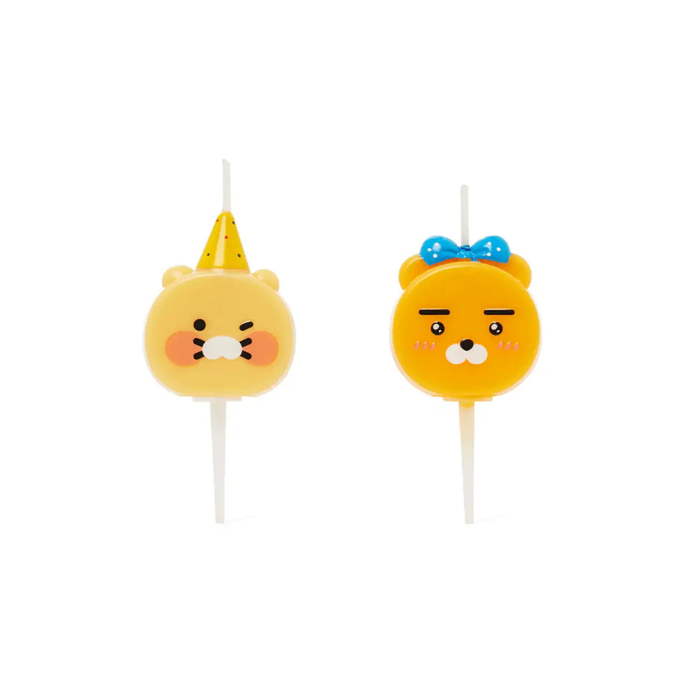 Kakao Friends - Ryan & Choonsik Bling Party Face Candle - Kakao Friends - Home & Living, Accessories - Harumio