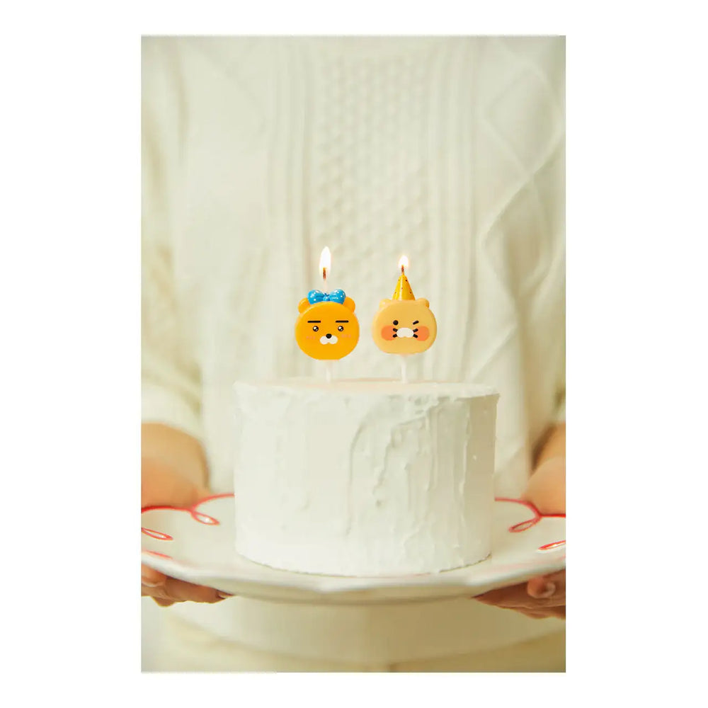 Kakao Friends - Ryan & Choonsik Bling Party Face Candle - Kakao Friends - Home & Living, Accessories - Harumio