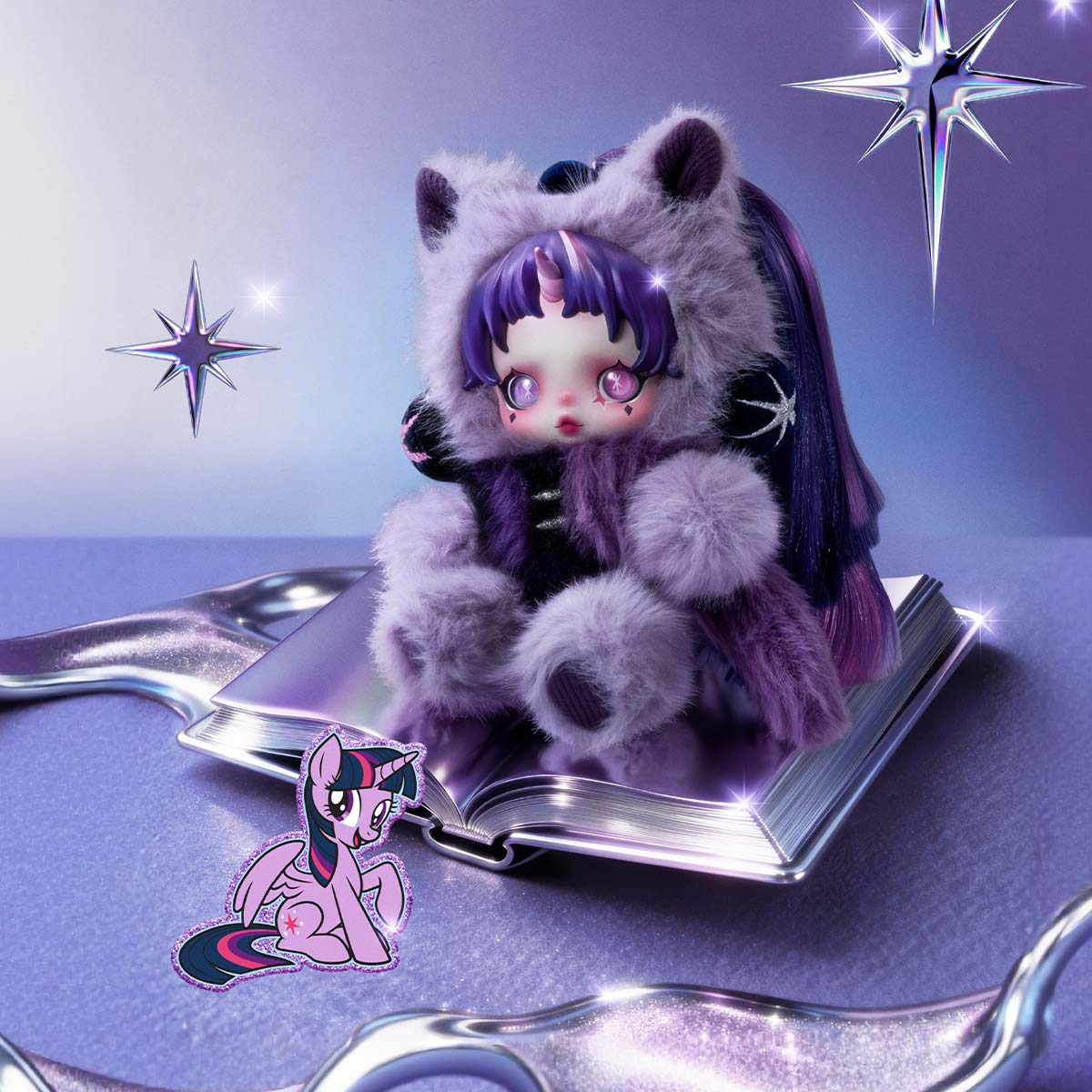 Skull Panda x My Little Pony Series Doll Keyring – Harumio