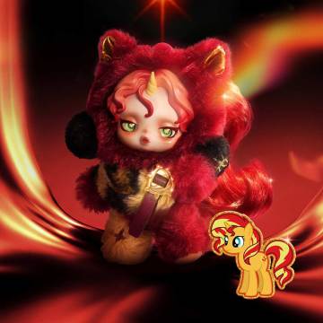Skull Panda x My Little Pony Series Doll Keyring