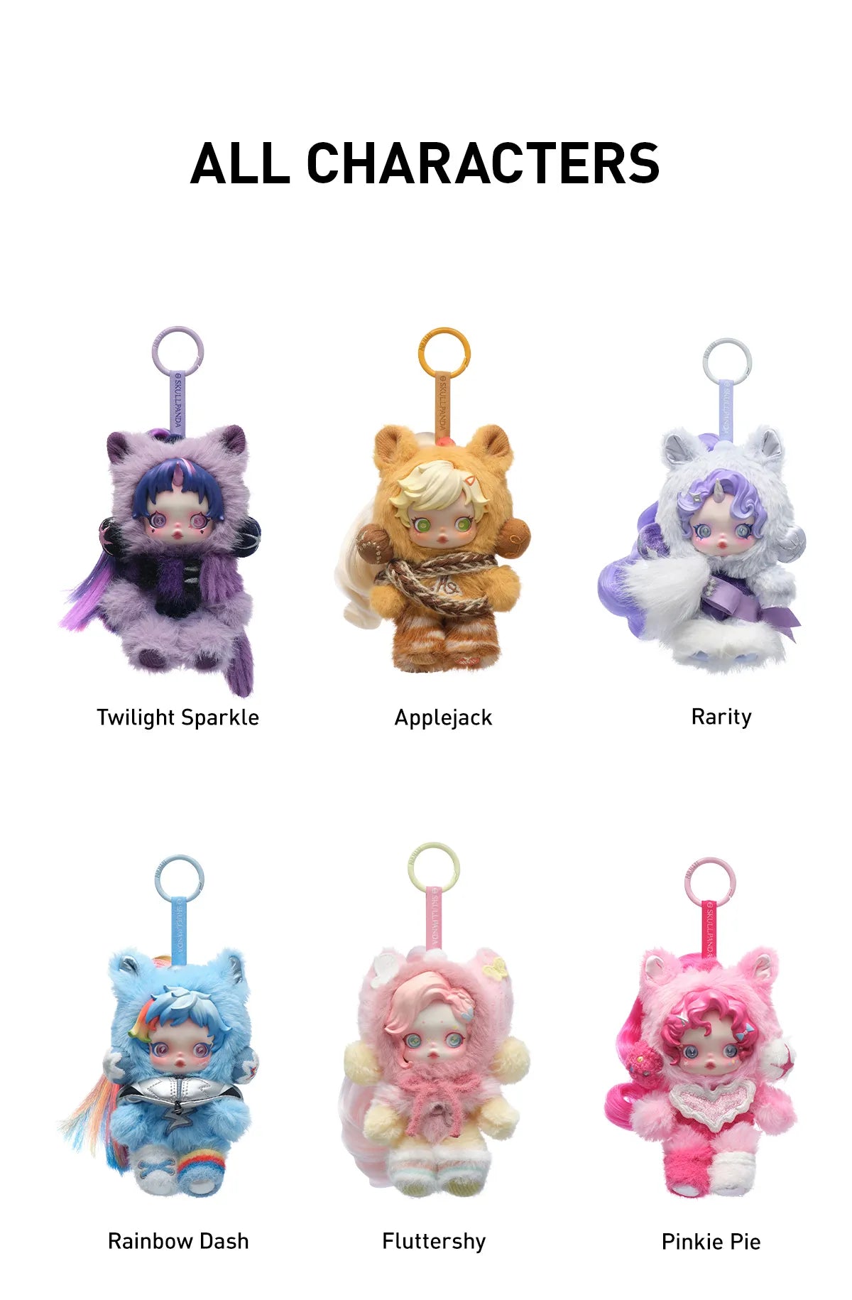 Skull Panda x My Little Pony Series Doll Keyring