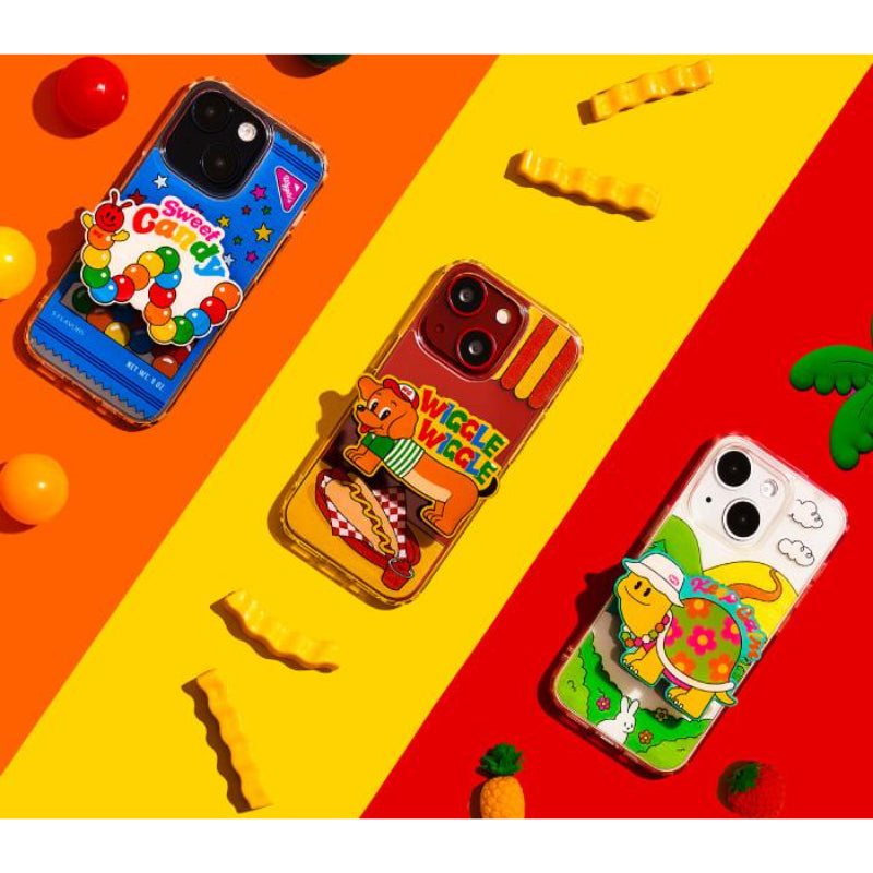 Wiggle Wiggle - Samsung Series Transparent Case & Big Griptok Set 4