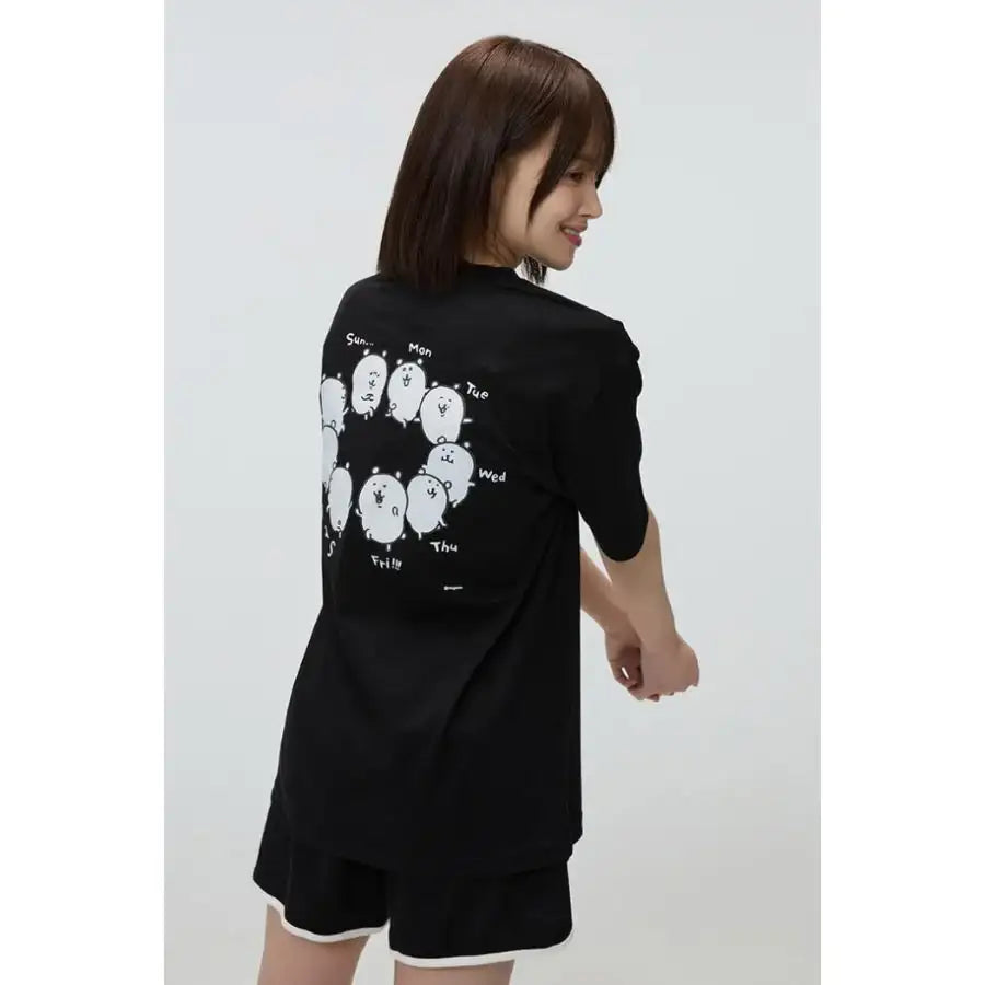 SPAO x Damgomi - Damgomi Short Sleeve T-shirt (BLACK) - SPAO - T-shirt - Harumio
