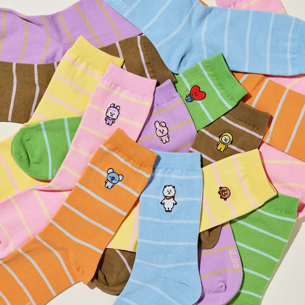 BT21 - Basic Striped Socks