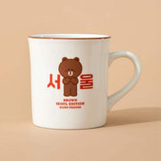 Line Friends - Brown Seoul Edition Mug (340ml) - Line Friends - Mug - Harumio