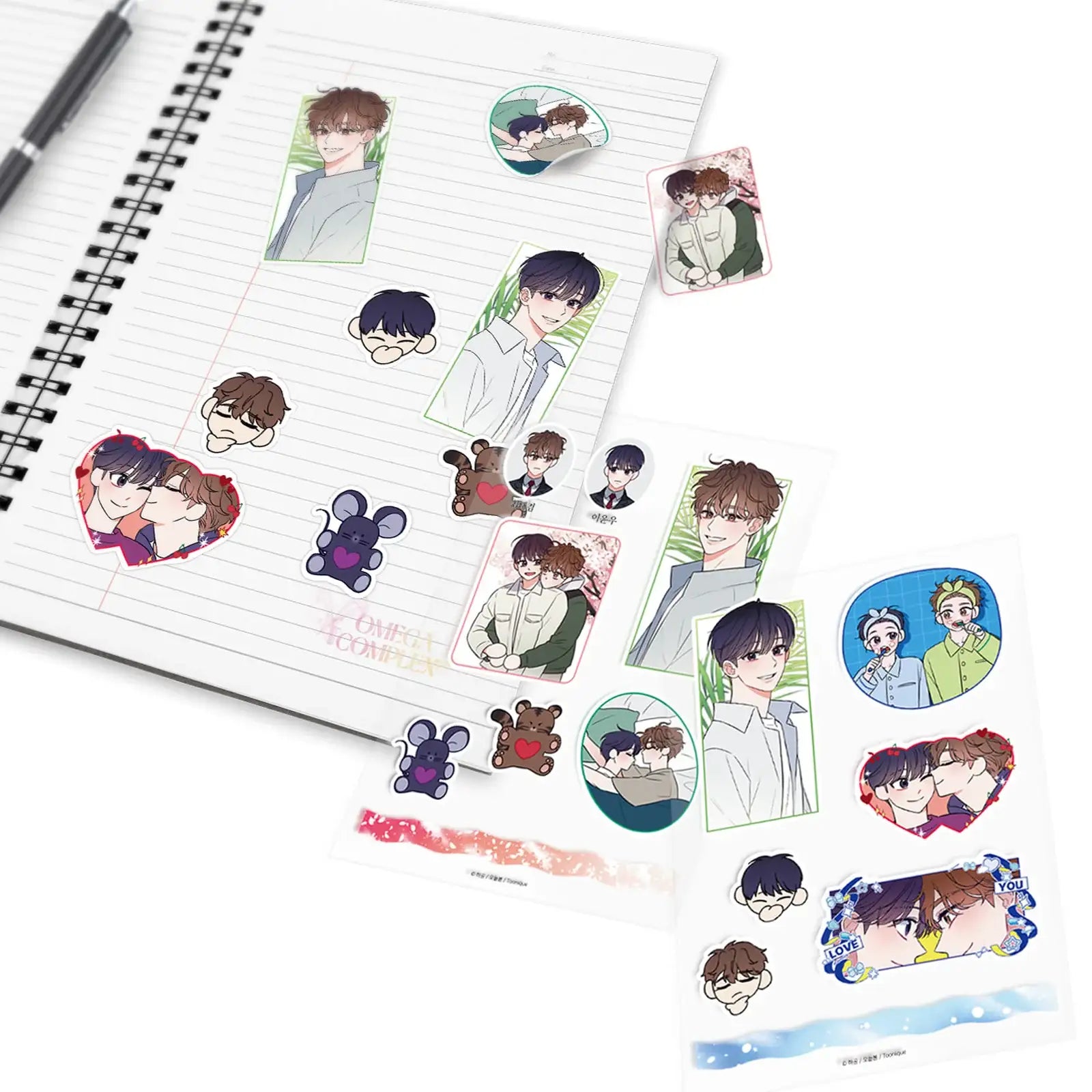 Omega Complex x Toonique - Half Cutting Sticker Set - Toon!que - Stickers - Harumio