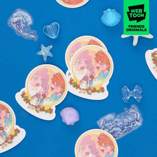 Even If It Goes to Waste - Big Sticker Pack - Webtoon Friends - Sticker - Harumio