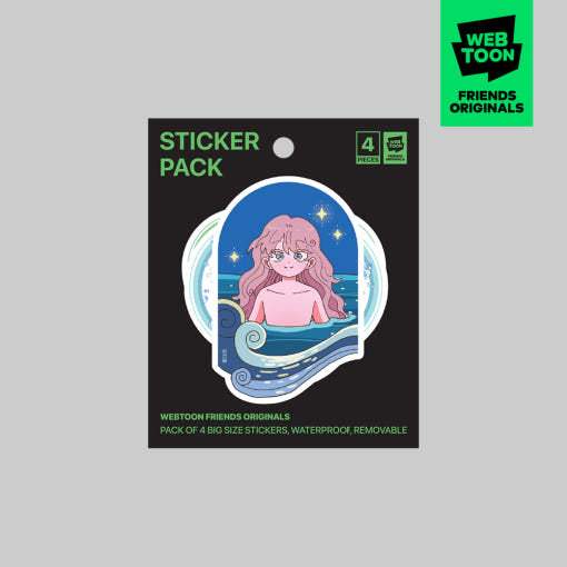 Even If It Goes to Waste - Big Sticker Pack - Webtoon Friends - Sticker - Harumio