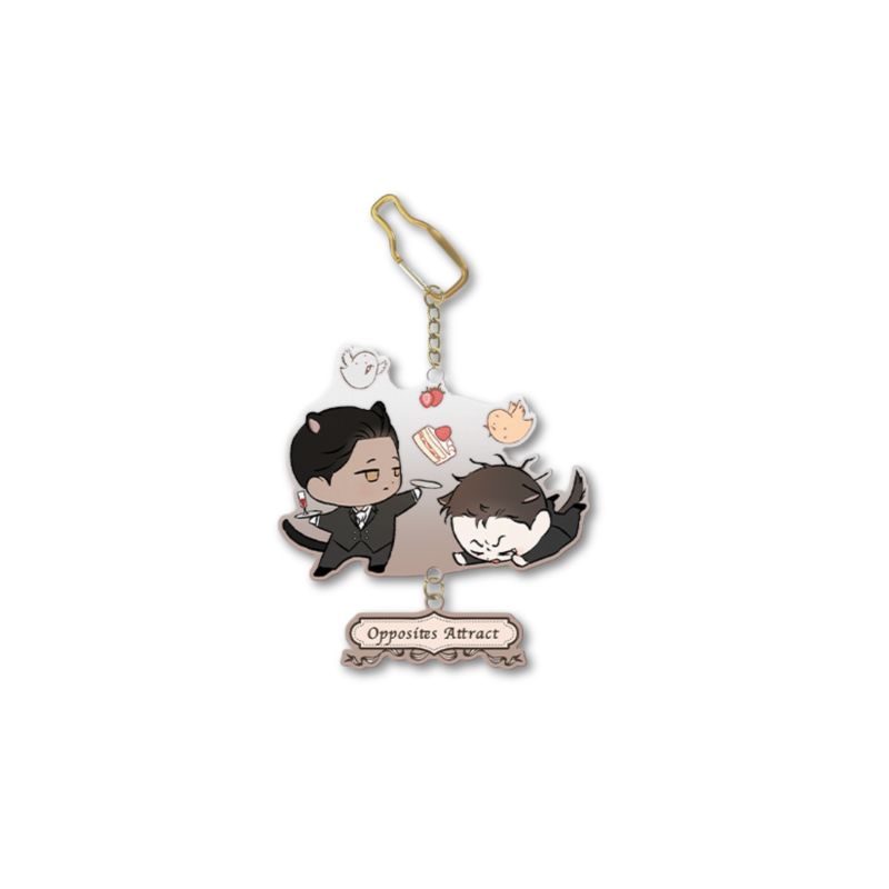 Opposites Attract - Coco Fizz Series - Acrylic Keychain