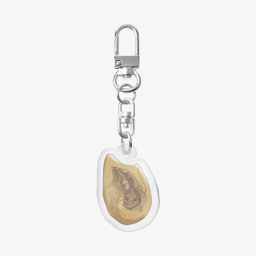 Galois - Cretaceous Grasshopper in Amber Keyring - Marpple Shop - Keyring - Harumio