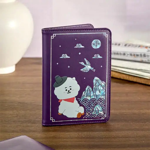 BT21 - Premium K-Edition Mother-of-pearl Graphic Passport Case - Line Friends - Passport Case - Harumio