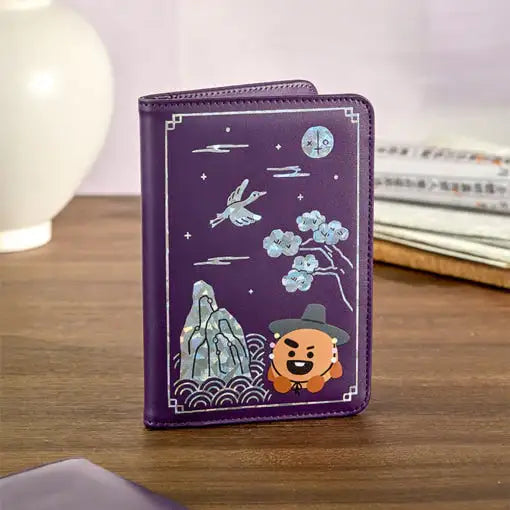 BT21 - Premium K-Edition Mother-of-pearl Graphic Passport Case - Line Friends - Passport Case - Harumio