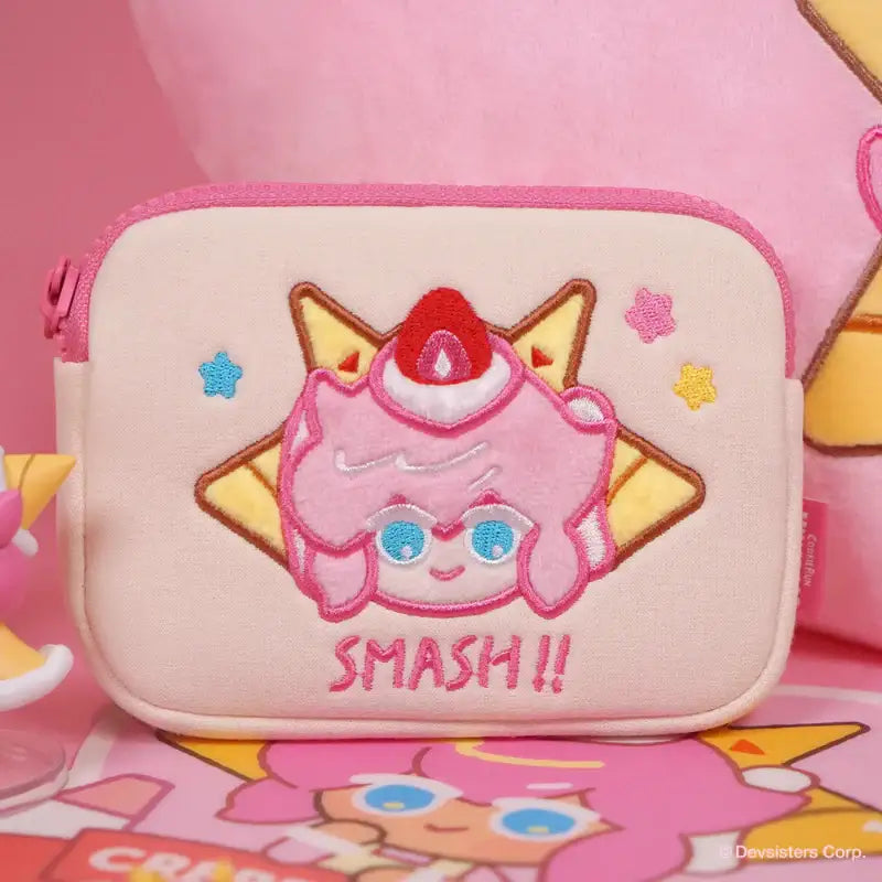 Cookie Run - Crepe Crash Strawberry Crepe Flavor Cookie Pouch - Cookie Run - Pouch - Harumio