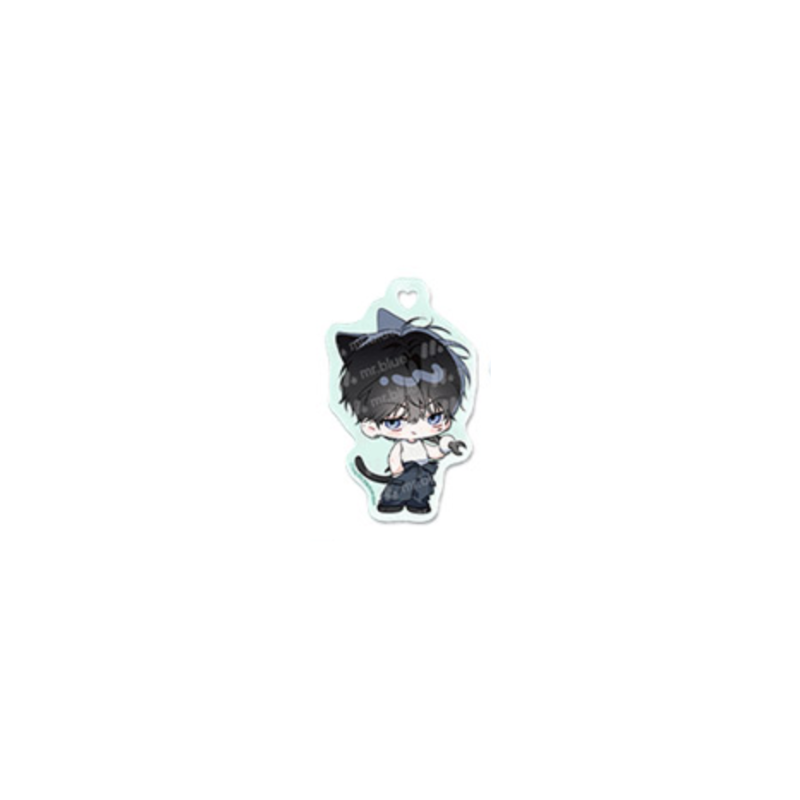 Mr. Blue Pop-Up - SD Acrylic Keyring