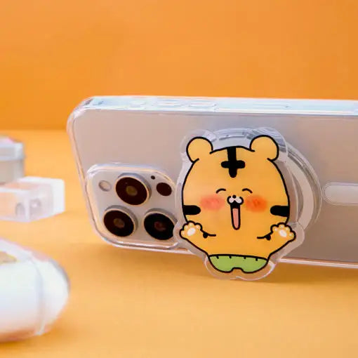 Coco the Timid Tiger - Acrylic Smart Grip - Webtoon Friends - Smart Grip - Harumio