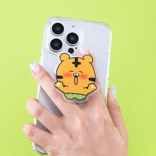 Coco the Timid Tiger - Acrylic Smart Grip - Webtoon Friends - Smart Grip - Harumio