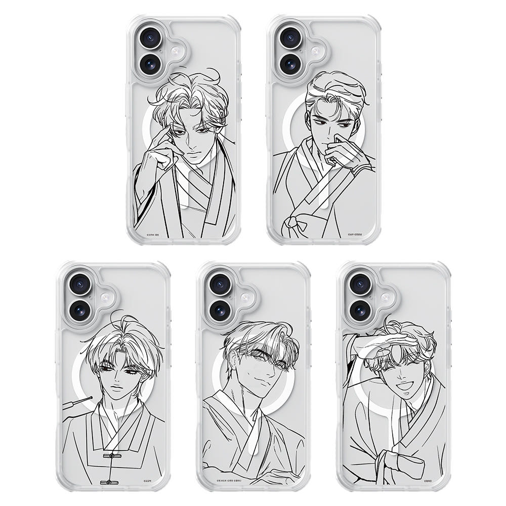 Shinjimoru X Naver Webtoon - Line Drawing M-AirGuard Basic Phone Case