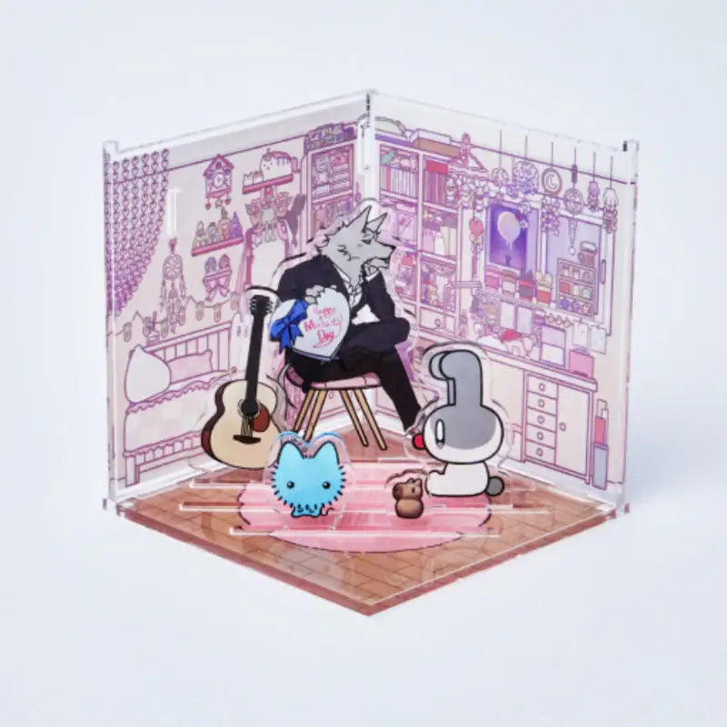 Hello, My Collection - Acrylic Room Diorama - Webtoon Friends - Acrylic Stand - Harumio