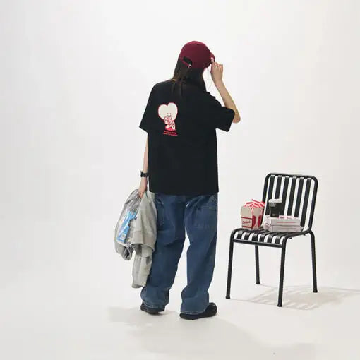 BT21 - TATA Worldwide Photographer Short Sleeve T-Shirt - BT21 - T-Shirt - Harumio