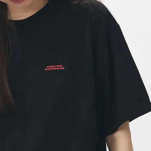 BT21 - TATA Worldwide Photographer Short Sleeve T-Shirt - BT21 - T-Shirt - Harumio