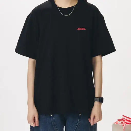 BT21 - TATA Worldwide Photographer Short Sleeve T-Shirt - BT21 - T-Shirt - Harumio