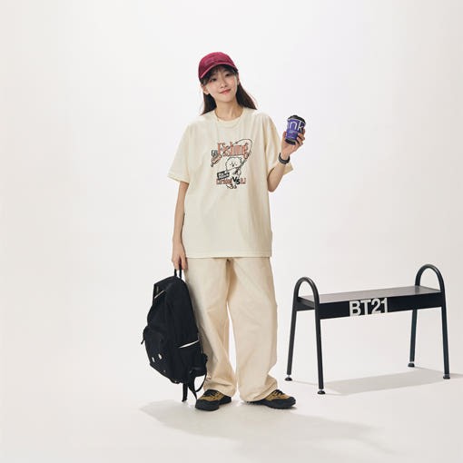 BT21 - RJ Go Fishing Short Sleeve T-Shirt