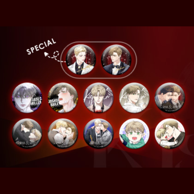 Kiss Me If You Can x FANTAZIT – Can Badge (Pin Button) (Random)
