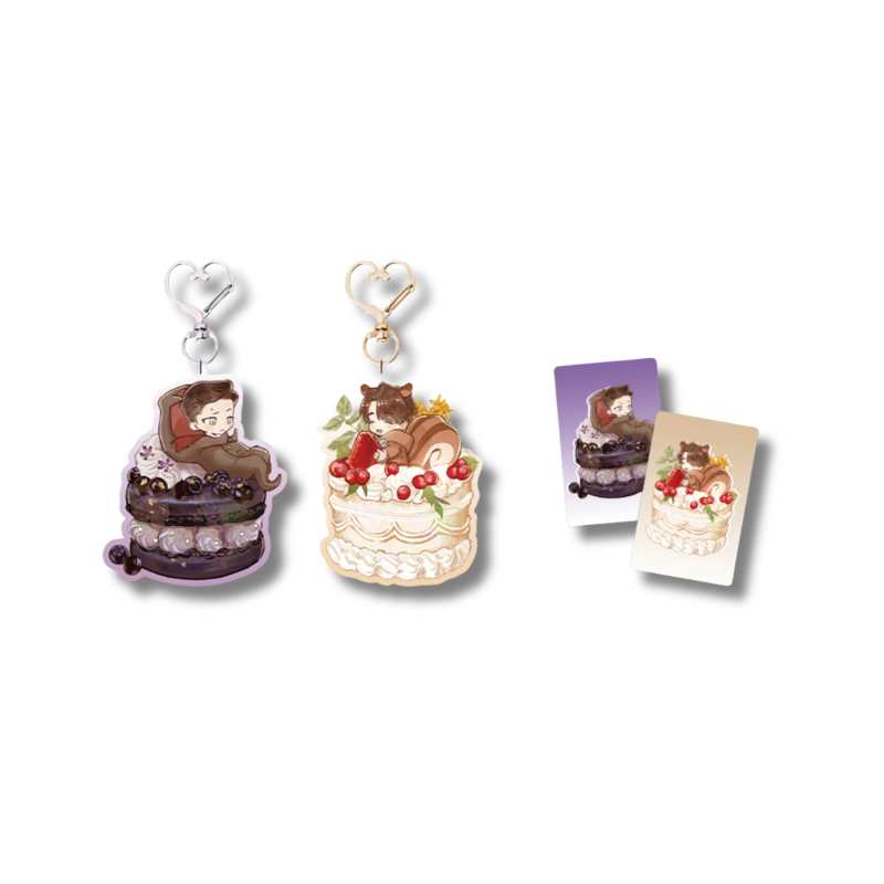 In Cold Love - Veiled Whisper Series – Acrylic keychain Set